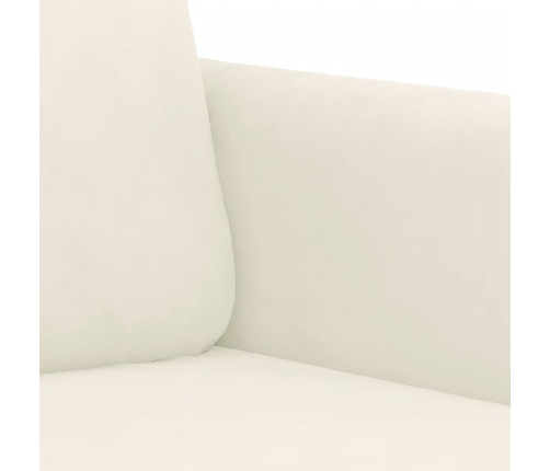 Juego de sofás 3 piezas terciopelo crema