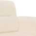 Juego de sofás con cojines 3 piezas tela microfibra beige