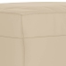 Juego de sofás con cojines 3 piezas tela microfibra crema