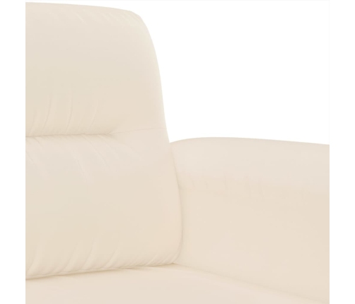 Juego de sofás con cojines 3 piezas tela microfibra beige