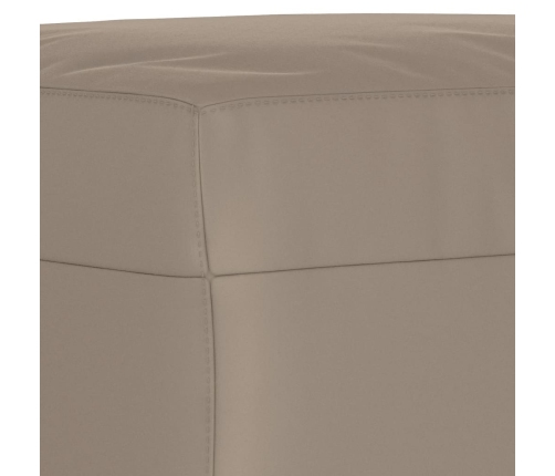 Juego de sofás con cojines 3 piezas tela microfibra gris taupe