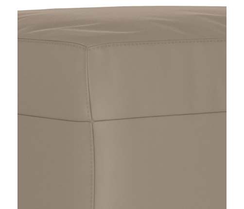 Juego de sofás con cojines 3 piezas tela microfibra gris taupe