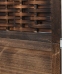 Biombo separador de 3 paneles madera paulownia marrón oscuro