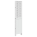 Biombo separador de 4 paneles madera maciza Paulownia blanco