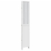 Biombo separador de 4 paneles madera maciza Paulownia blanco