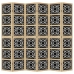 Biombo separador 6 paneles madera maciza Paulownia marrón negro