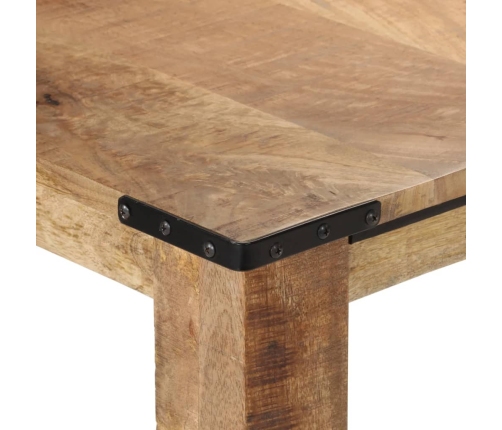 Mesa de comedor madera maciza de mango 200x100x75 cm