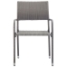 Juego de comedor jardín 9 pzas ratán sintético acero gris negro
