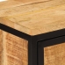 vidaXL Mesita de noche de madera maciza de mango rugosa 40x30x52,5 cm