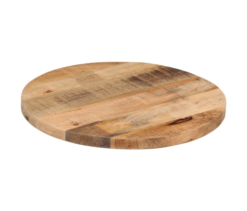 Tablero de mesa redondo madera maciza mango rugosa Ø 40x1,5 cm