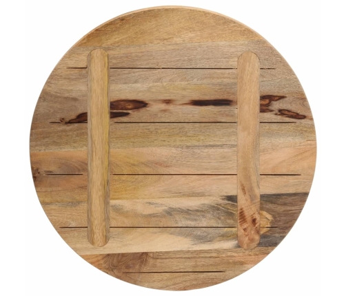 Tablero de mesa redondo madera maciza mango rugosa Ø 40x1,5 cm