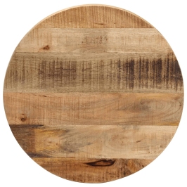 Tablero de mesa redondo madera maciza mango rugosa Ø 40x2,5 cm