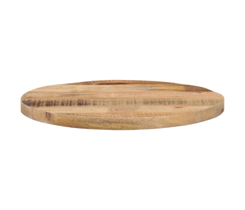 Tablero de mesa redondo madera maciza mango rugosa Ø 40x2,5 cm