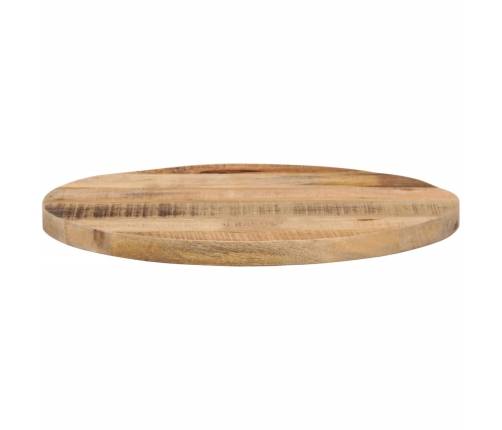 Tablero de mesa redondo madera maciza mango rugosa Ø 60x3,8 cm