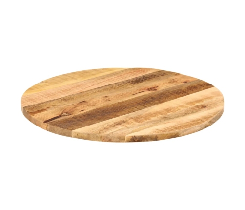 Tablero de mesa redondo madera maciza mango rugosa Ø 70x1,5 cm