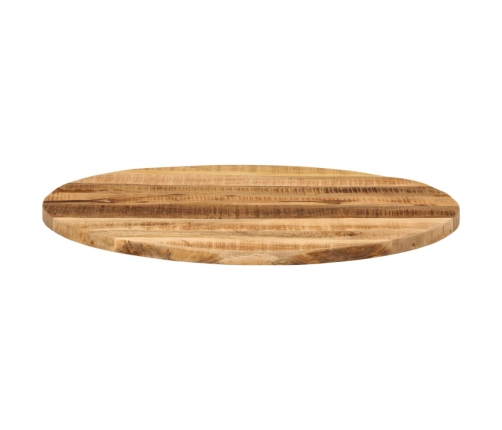 Tablero de mesa redondo madera maciza mango rugosa Ø 70x1,5 cm