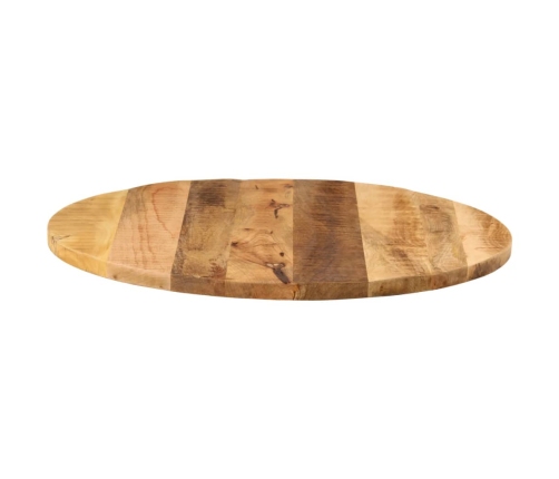 Tablero de mesa redondo madera maciza mango rugosa Ø 70x1,5 cm