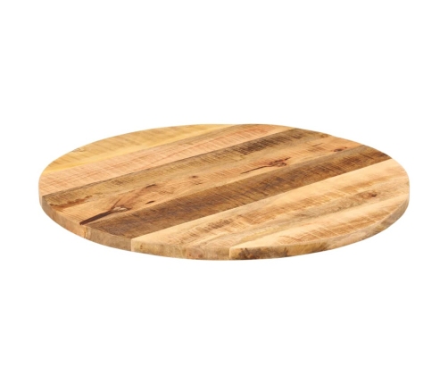 Tablero de mesa redondo madera maciza mango rugosa Ø 70x2,5 cm