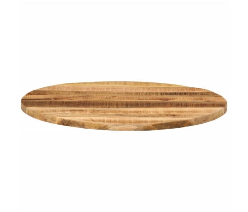 Tablero de mesa redondo madera maciza mango rugosa Ø 70x2,5 cm