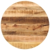 Tablero de mesa redondo madera maciza mango rugosa Ø 80x3,8 cm