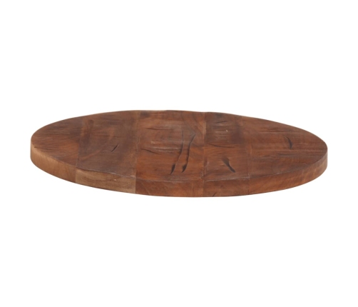 Tablero de mesa redondo madera maciza reciclada Ø 40x2,5 cm