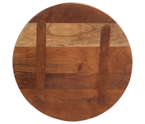 Tablero de mesa redondo madera maciza reciclada Ø 40x3,8 cm