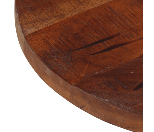 Tablero de mesa redondo madera maciza reciclada Ø 40x3,8 cm