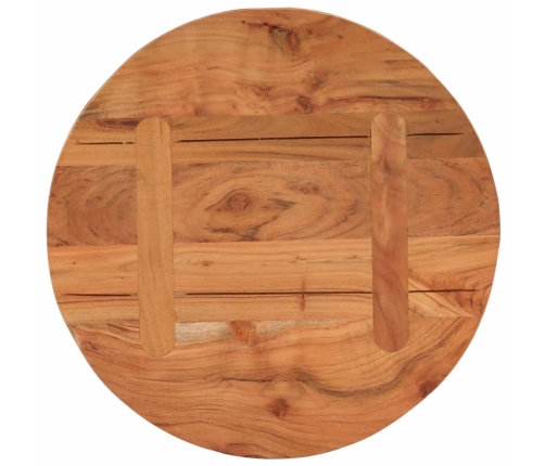 Tablero de mesa redondo madera maciza de acacia Ø40x3,8 cm