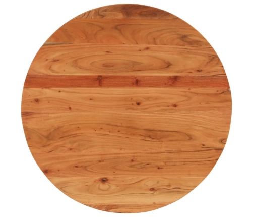 Tablero de mesa redondo madera maciza de acacia Ø90x3,8 cm
