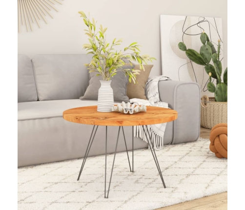 Tablero de mesa redondo madera maciza de acacia Ø90x3,8 cm