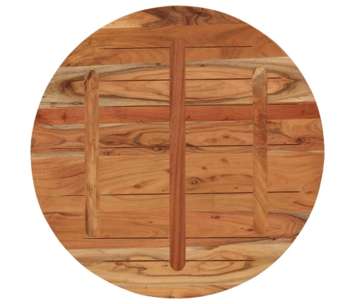 Tablero de mesa redondo madera maciza de acacia Ø90x3,8 cm