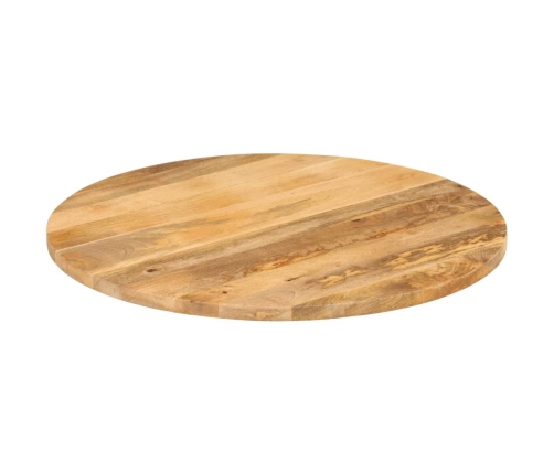 Tablero de mesa redondo madera maciza de mango Ø 70x3,8 cm