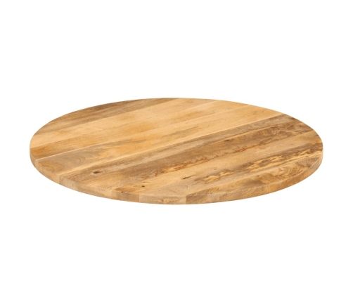 Tablero de mesa redondo madera maciza de mango Ø 80x2,5 cm