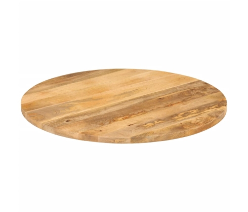 Tablero de mesa redondo madera maciza de mango Ø 80x3,8 cm