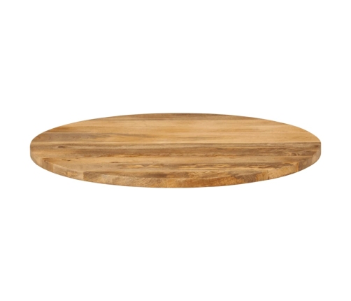 Tablero de mesa redondo madera maciza de mango Ø 80x3,8 cm