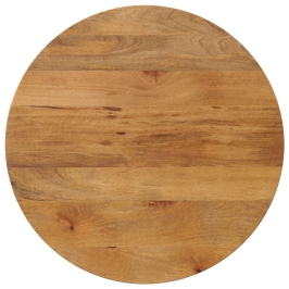 Tablero de mesa redondo madera maciza de mango Ø 70x2,5 cm