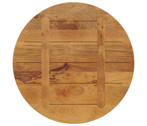 Tablero de mesa redondo madera maciza de mango Ø 70x2,5 cm