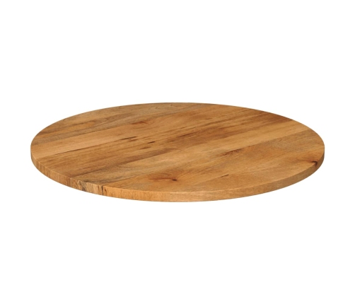 Tablero de mesa redondo madera maciza de mango Ø 80x2,5 cm