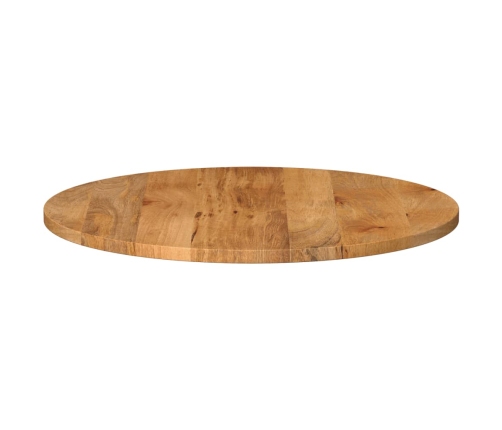 Tablero de mesa redondo madera maciza de mango Ø 80x2,5 cm