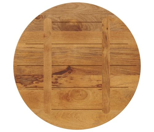 Tablero de mesa redondo madera maciza de mango Ø 80x2,5 cm