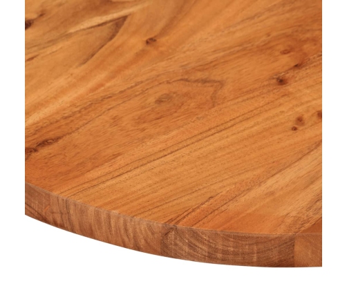 Tablero de mesa ovalado madera maciza de acacia 80x40x2,5 cm