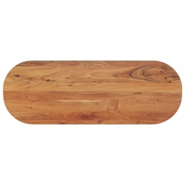 Tablero de mesa ovalado madera maciza de acacia 110x40x2,5 cm