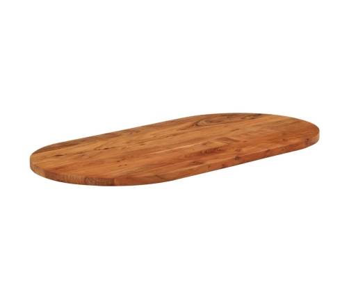 Tablero de mesa ovalado madera maciza de acacia 100x50x2,5 cm