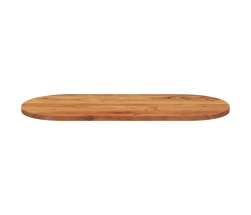 Tablero de mesa ovalado madera maciza de acacia 110x50x2,5 cm