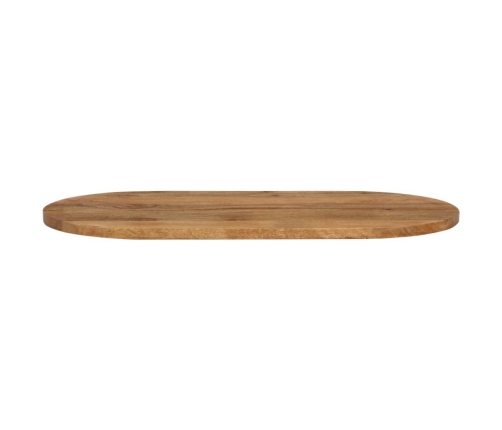 Tablero de mesa ovalado madera maciza de mango 80x40x2,5 cm