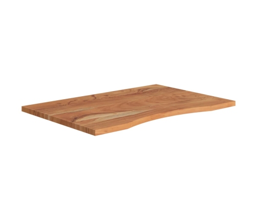 Tablero de escritorio rectangular madera de acacia 80x60x2,5 cm