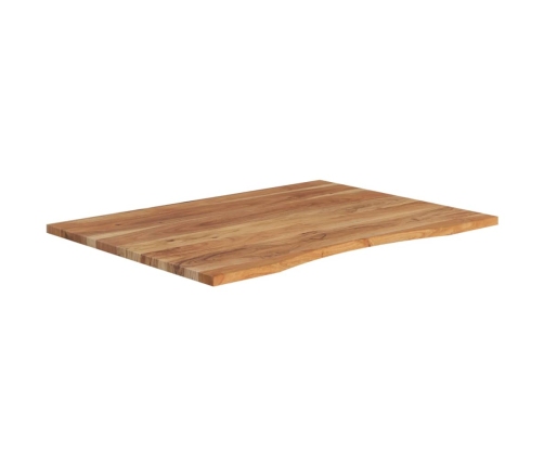 Tablero de escritorio rectangular madera acacia 100x80x2,5 cm