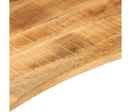 Tablero de escritorio con curva madera mango rugosa 90x50x2,5cm