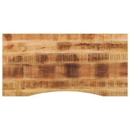 Tablero escritorio con curva madera mango rugosa 110x50x2,5 cm