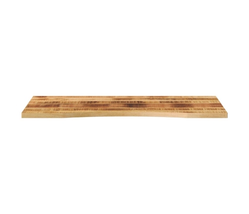 Tablero escritorio con curva madera mango rugosa 120x60x2,5 cm